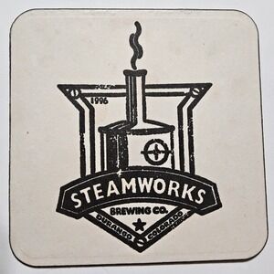 Steamworks Brewing Co. Durango Colorado‎ Beer Brewery Bar Coaster